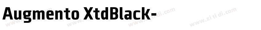 Augmento XtdBlack字体转换